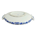 Antique Royal Vienna Porcelain Blue & White Covered Tureen - Beehive Mark