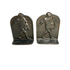 Antique Cast Iron Johnny Appleseed The Sower Bookends Made by Decorative Arts Le