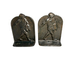 Antique Cast Iron Johnny Appleseed The Sower Bookends Made by Decorative Arts Le