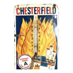 Antique Chesterfield Cigarettes Advertising Thermometer - Working - Tobacco Ad