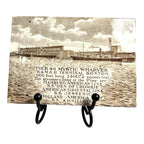Antique Wedgwood Advertising Calendar Tile - 1913 Boston Pier 46
