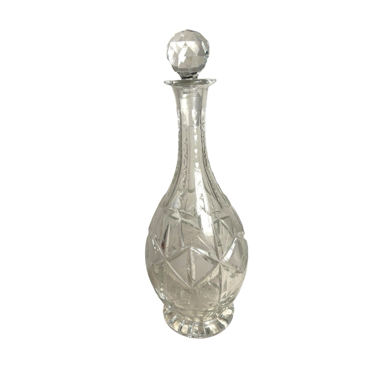 Antique American Brilliant Period Cut Glass Decanter with Stopper