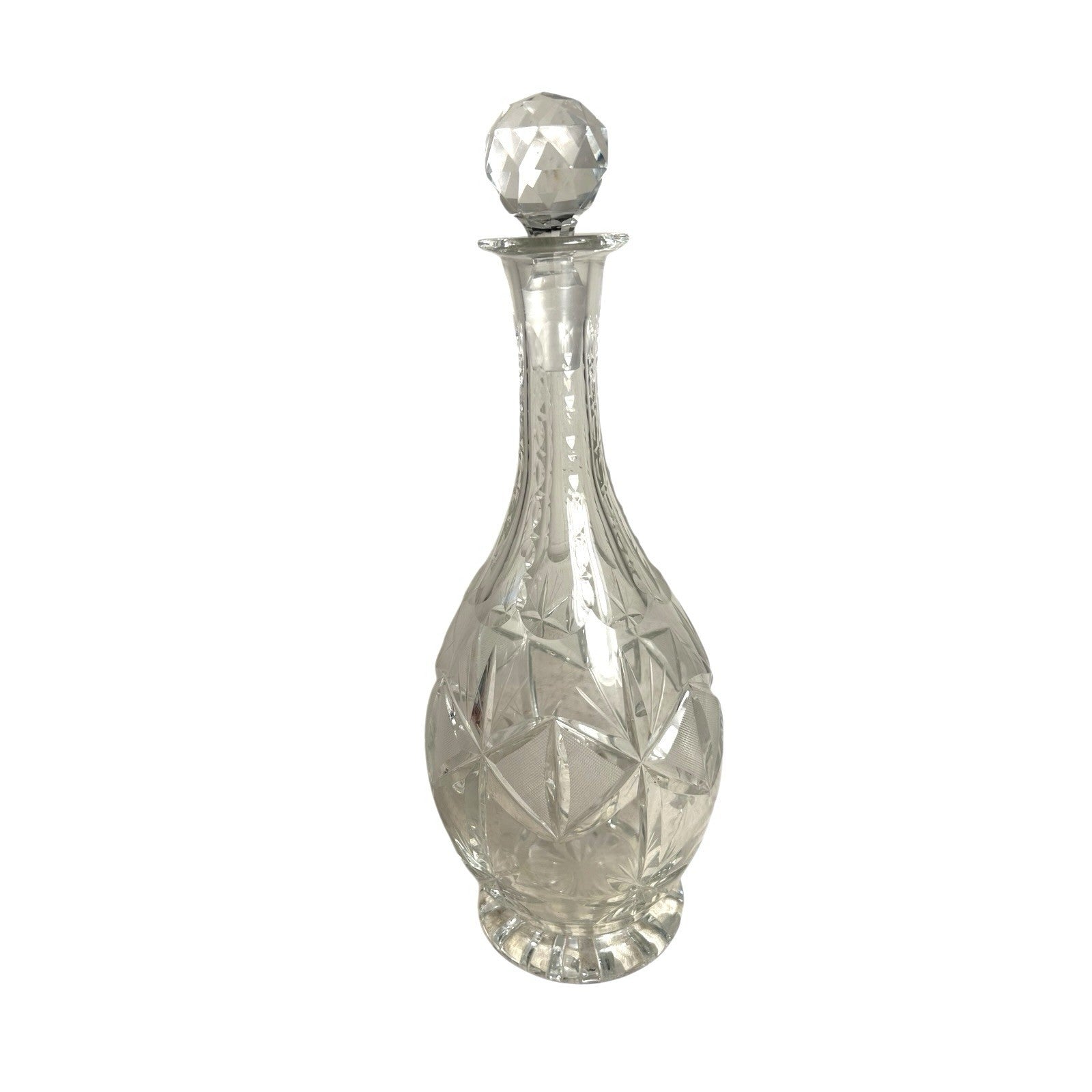 Antique American Brilliant Period Cut Glass Decanter with Stopper