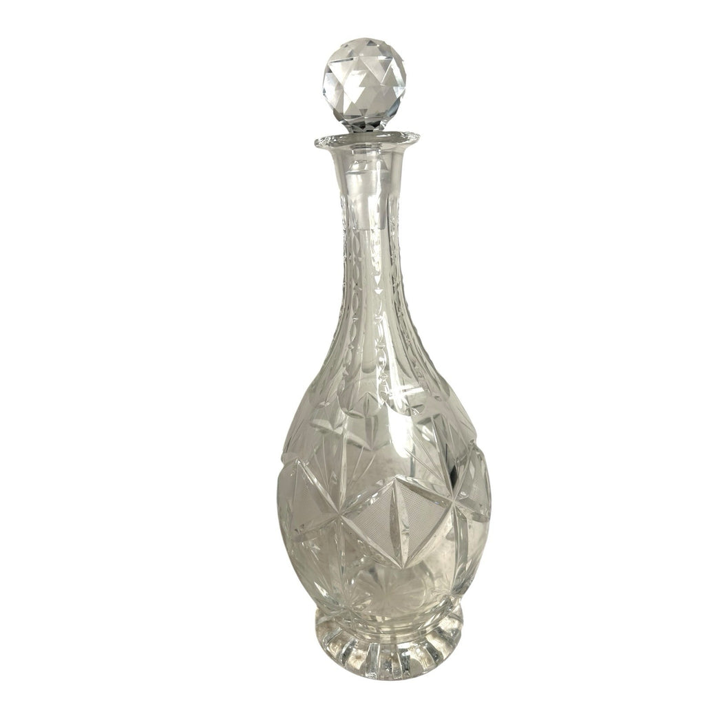 Antique American Brilliant Period Cut Glass Decanter with Stopper