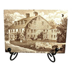 Antique Wedgwood 1927 Calendar Advertising Tile Longfellow's Wayside Inn Boston