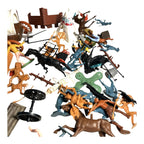 1967 MARX Fort Apache Play Set Tin Lithograph Carry Case With Indians & Cowboy’s