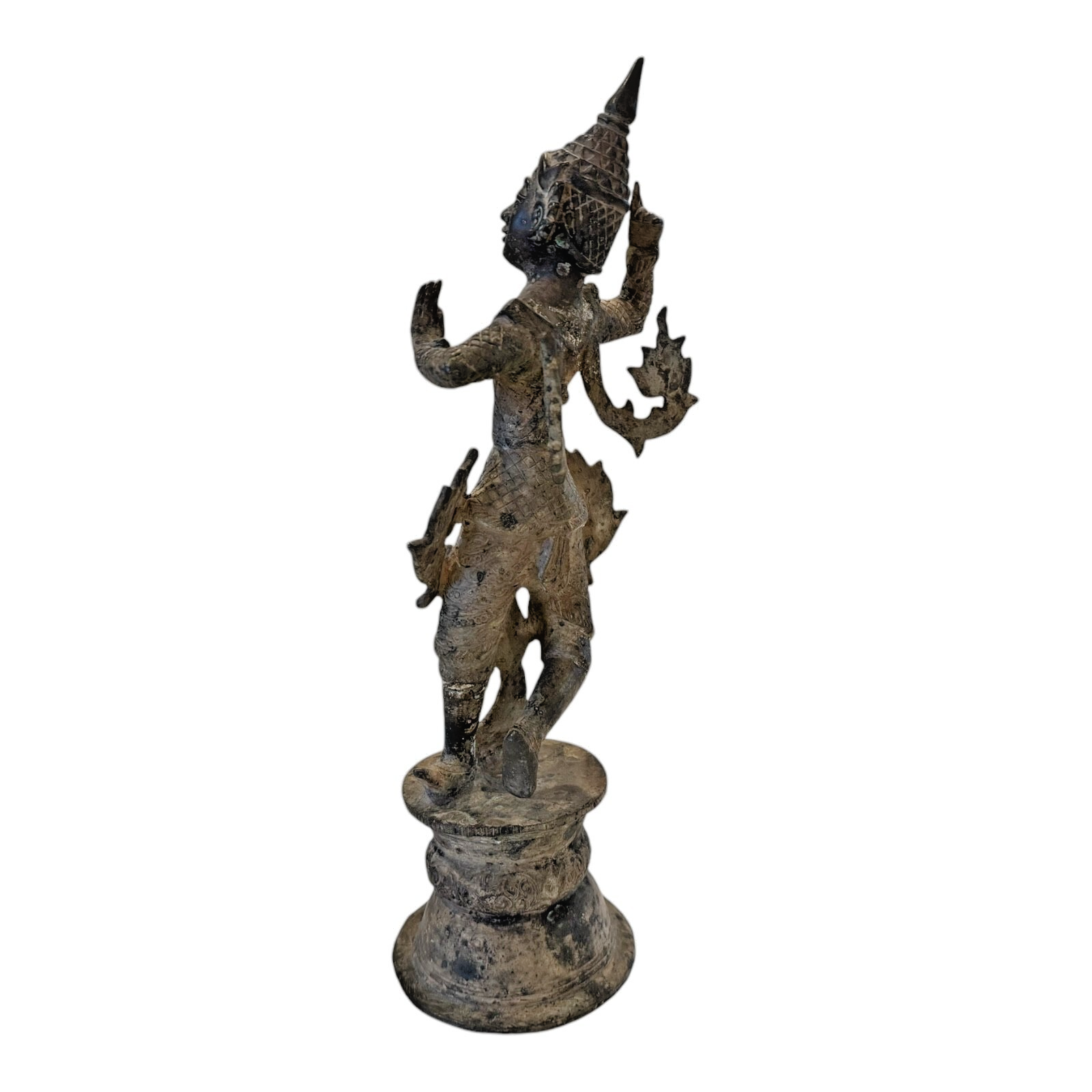 Antique Thai Hindu Bronze Dancing Deity Figurine Statue – Asian Temple Art