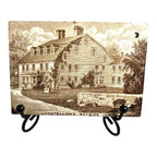 Antique Wedgwood 1927 Calendar Advertising Tile Longfellow's Wayside Inn Boston