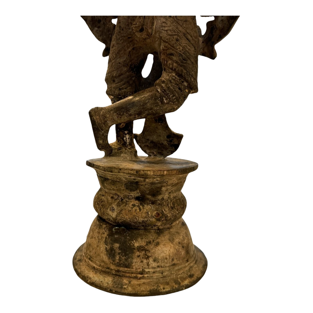 Antique Thai Hindu Bronze Dancing Deity Figurine Statue – Asian Temple Art