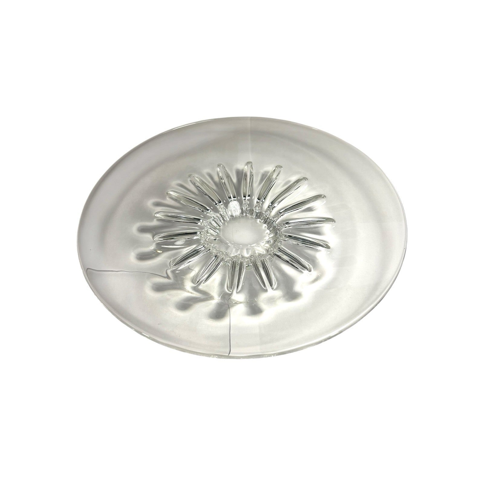 Vintage Steuben Sunflower Crystall Bowl - By Eric Hilton - Marked