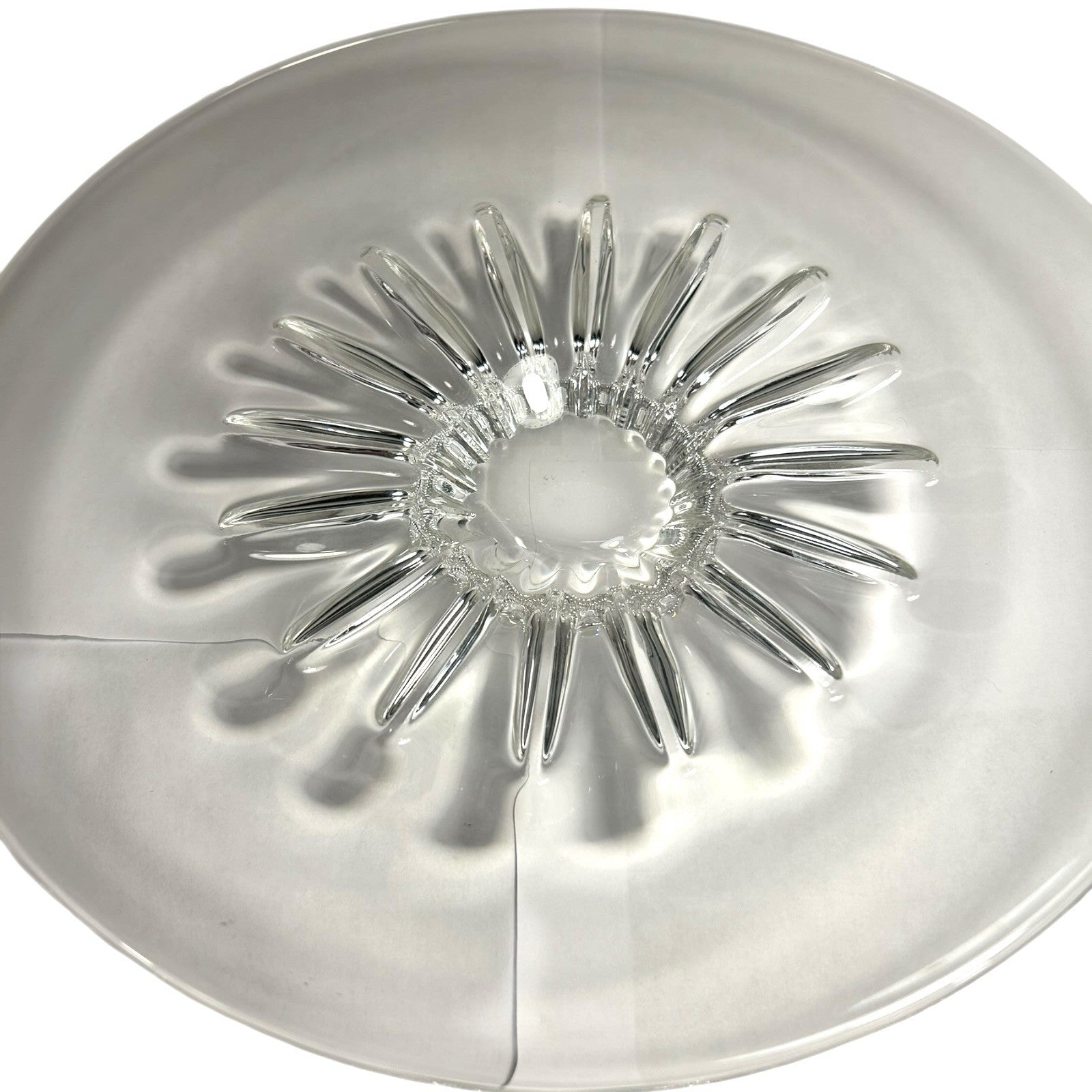 Vintage Steuben Sunflower Crystall Bowl - By Eric Hilton - Marked