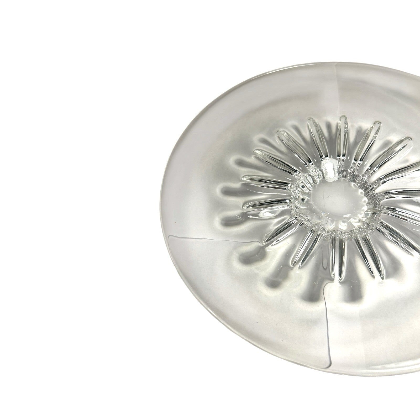 Vintage Steuben Sunflower Crystall Bowl - By Eric Hilton - Marked