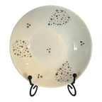 Antique Staffordshire Pearlware Purple and Green Floral Teacup & Saucer