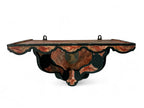 Antique Continental Neoclassical Portrait Faux Marble Wall Bracket Shelf