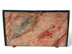 Antique Continental Neoclassical Portrait Faux Marble Wall Bracket Shelf
