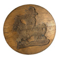 Antique Primitive Hand Carved Cookie Mold - Man on Horse
