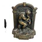 Vintage Cast Iron The Thinker Bookends with Copper Finish