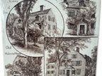Antique Minton's China Works The Old Holmes House Decorative Ceramic Tile
