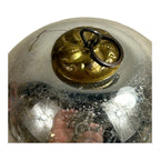 Antique German Kugel Glass Small Silver Christmas Ornament
