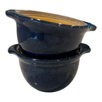 Antique Blue Denby Stoneware Casserole Dish Set (Owned by Martha Stewart)