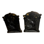 Vintage Cast Iron The Thinker Bookends with Copper Finish