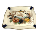 Antique Coronaware Pagoda Pattern Cheese Butter Covered Dish