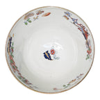Antique 1800s English Ironstone Bowl - Imari Jardiniere Pattern & Cobalt Blue