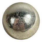 Antique German Kugel Glass Small Silver Christmas Ornament