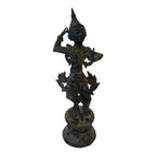 Antique Thai Hindu Bronze Dancing Deity Figurine Statue – Asian Temple Art