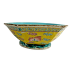 Antique Chinese Export Famille Rose Yellow Footed Bowl, Qing Dynasty