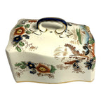 Antique Coronaware Pagoda Pattern Cheese Butter Covered Dish