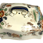 Antique Coronaware Pagoda Pattern Cheese Butter Covered Dish