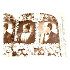 Antique Stereoview Card of William Jennings Bryan Presidential Candidate Wedding
