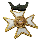 Antique Masonic Knights Templar Maltese Cross Medals with Ribbon