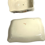 Antique Coronaware Pagoda Pattern Cheese Butter Covered Dish