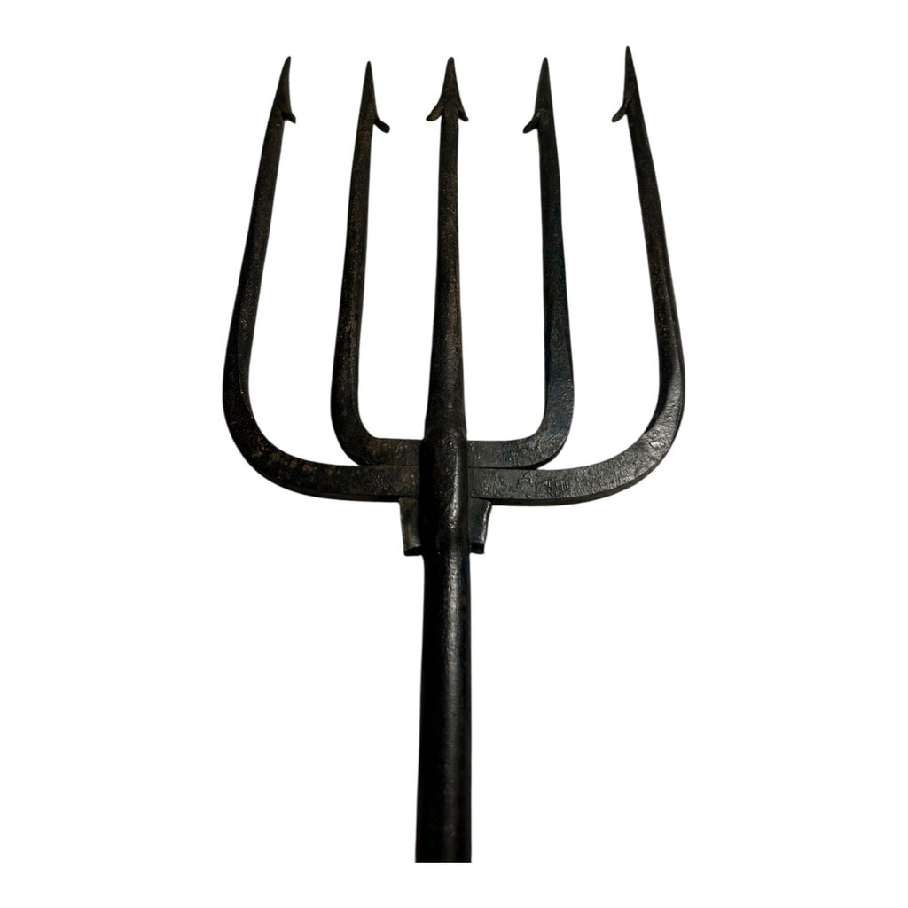 Antique Spear Trap Ice Fishing Spearing Decoy - Hand Forged Wrought Iron