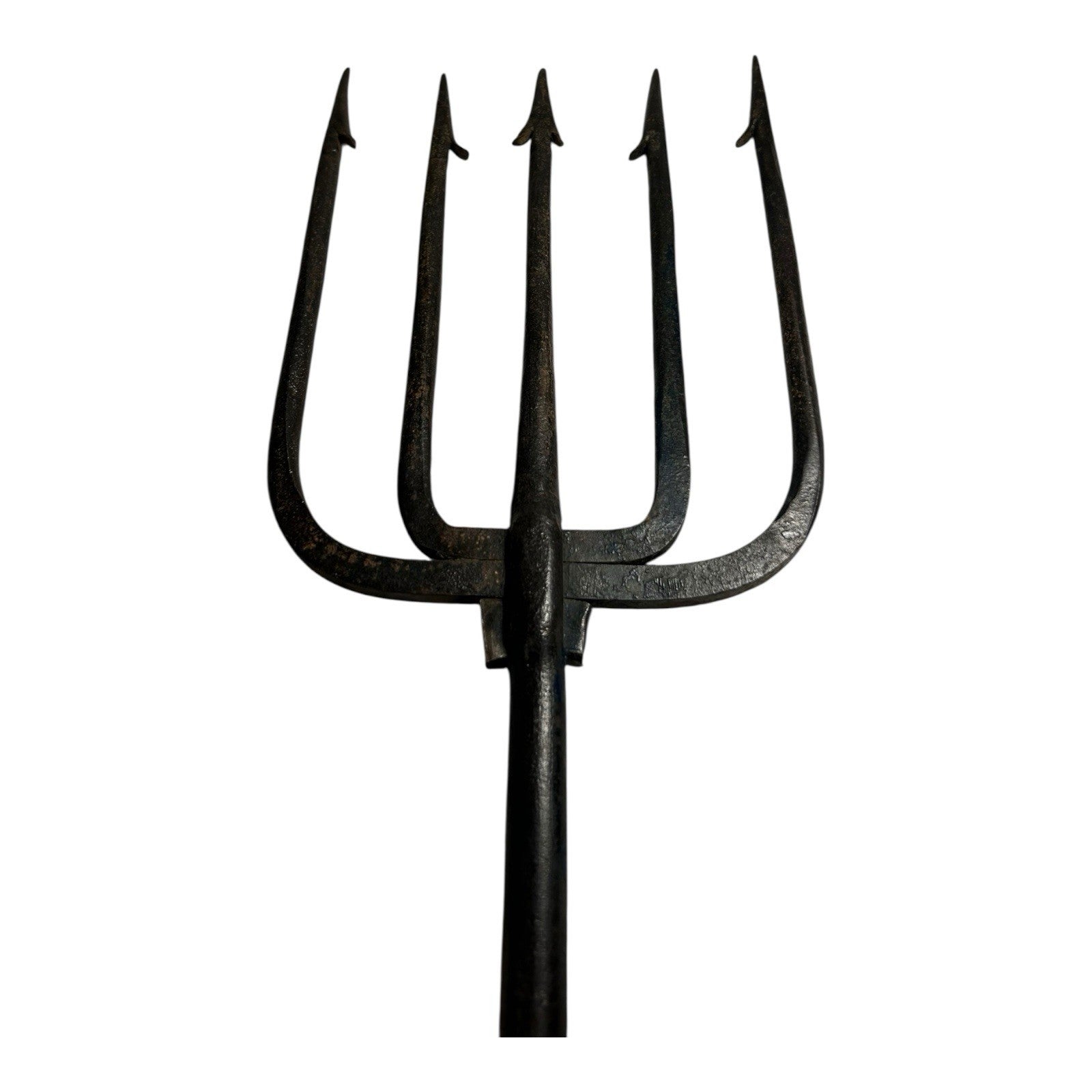Antique Spear Trap Ice Fishing Spearing Decoy - Hand Forged Wrought Iron