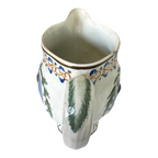 Antique Staffordshire Prattware Pearlware Jug Pitcher - Mischievous Sport Scene