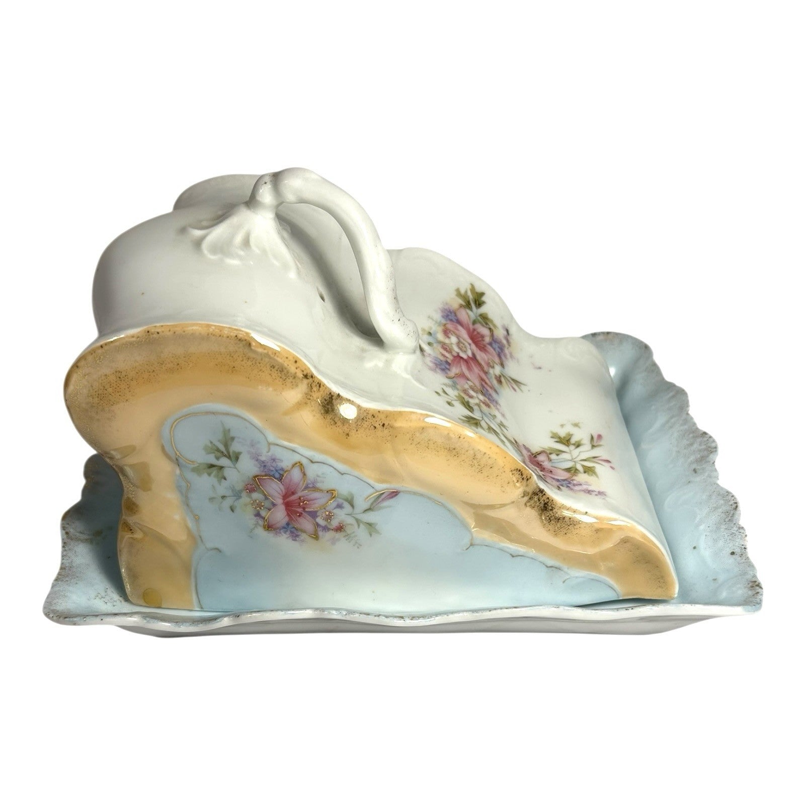 Antique Warwick Cheese Butter Covered Dish