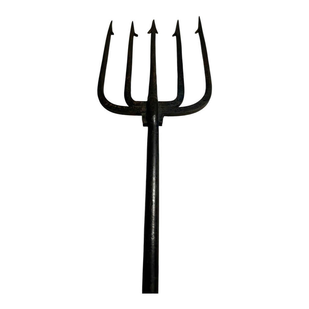 Antique Spear Trap Ice Fishing Spearing Decoy - Hand Forged Wrought Iron
