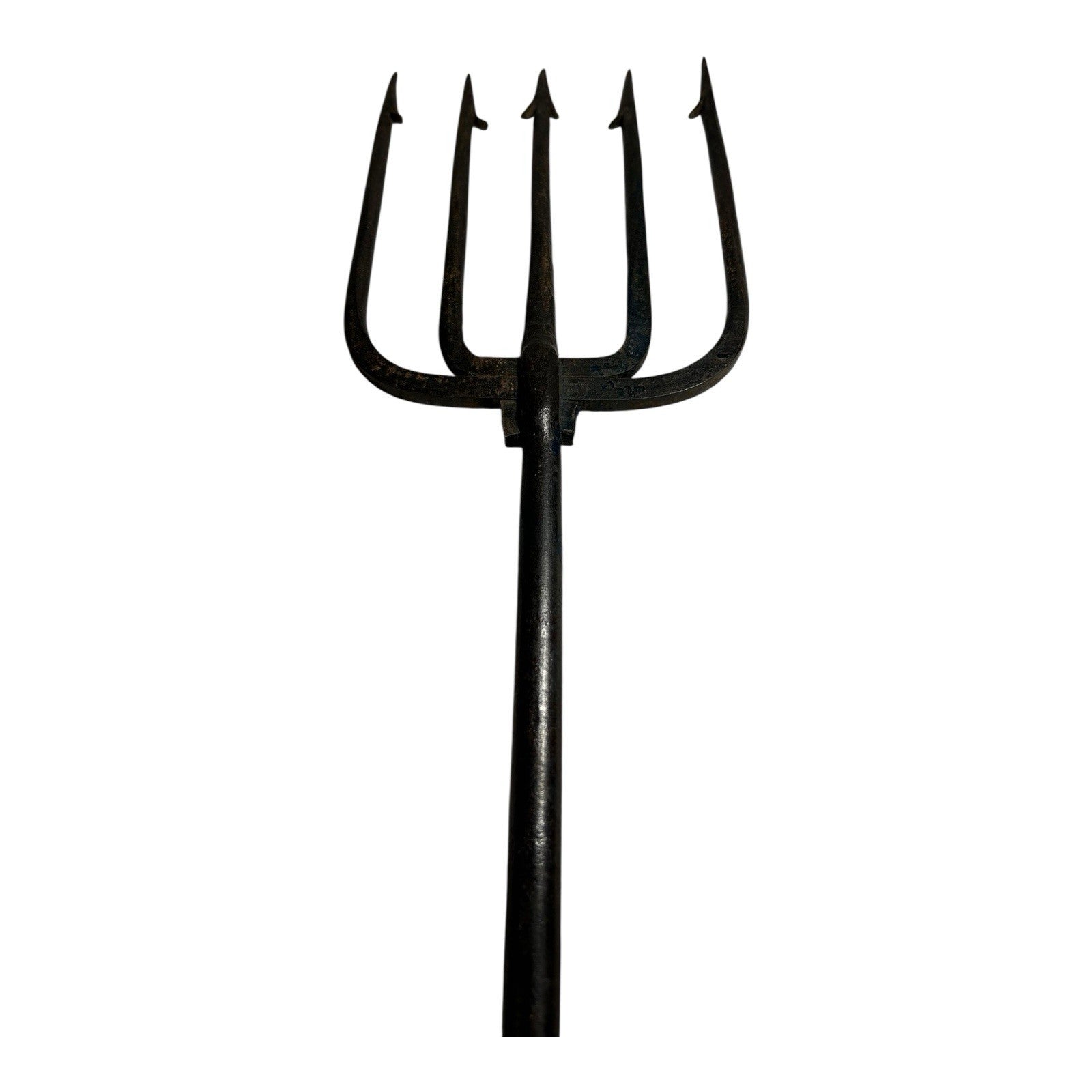 Antique Spear Trap Ice Fishing Spearing Decoy - Hand Forged Wrought Iron