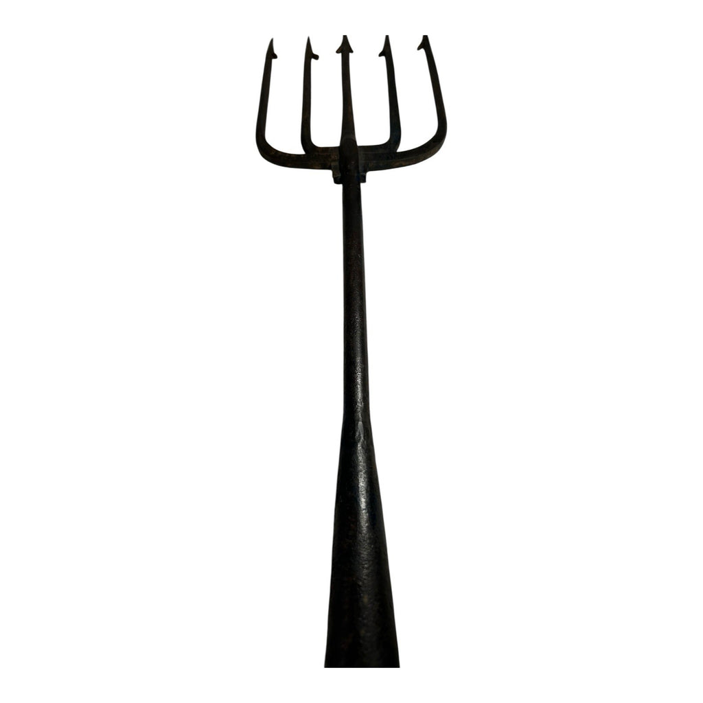 Antique Spear Trap Ice Fishing Spearing Decoy - Hand Forged Wrought Iron