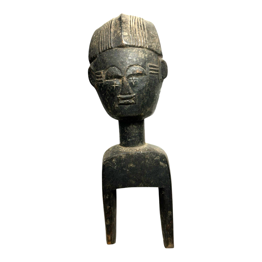 Antique Hand Carved African Baule Tribal Art Heddle Pulley