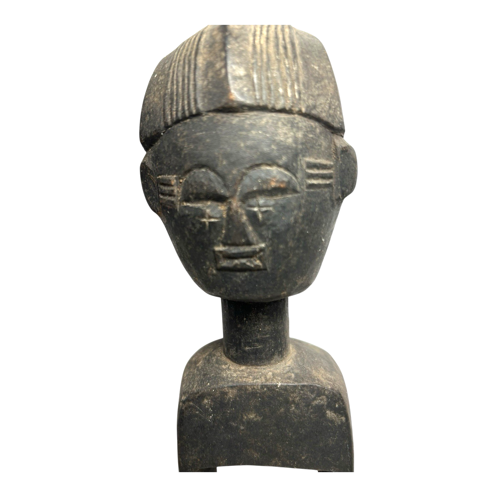 Antique Hand Carved African Baule Tribal Art Heddle Pulley