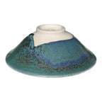 Vintage Japanese Makoto Yabe Studio Pottery Metallic Glaze Tea Bowl - Signed