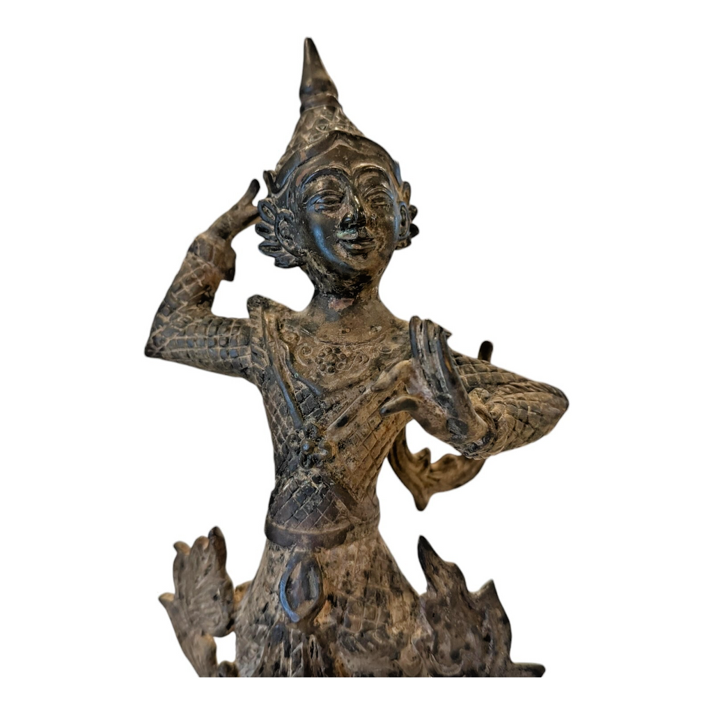 Antique Thai Hindu Bronze Dancing Deity Figurine Statue – Asian Temple Art