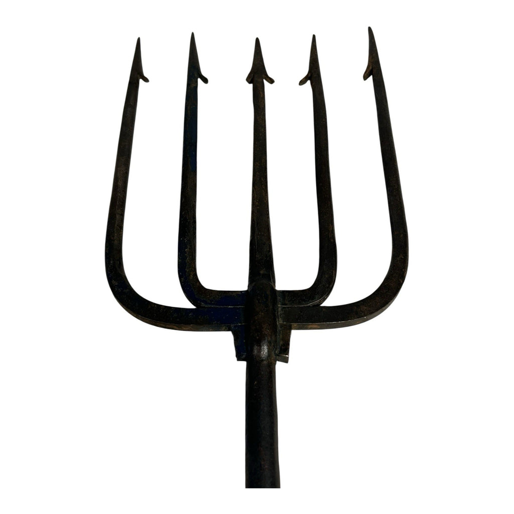 Antique Spear Trap Ice Fishing Spearing Decoy - Hand Forged Wrought Iron