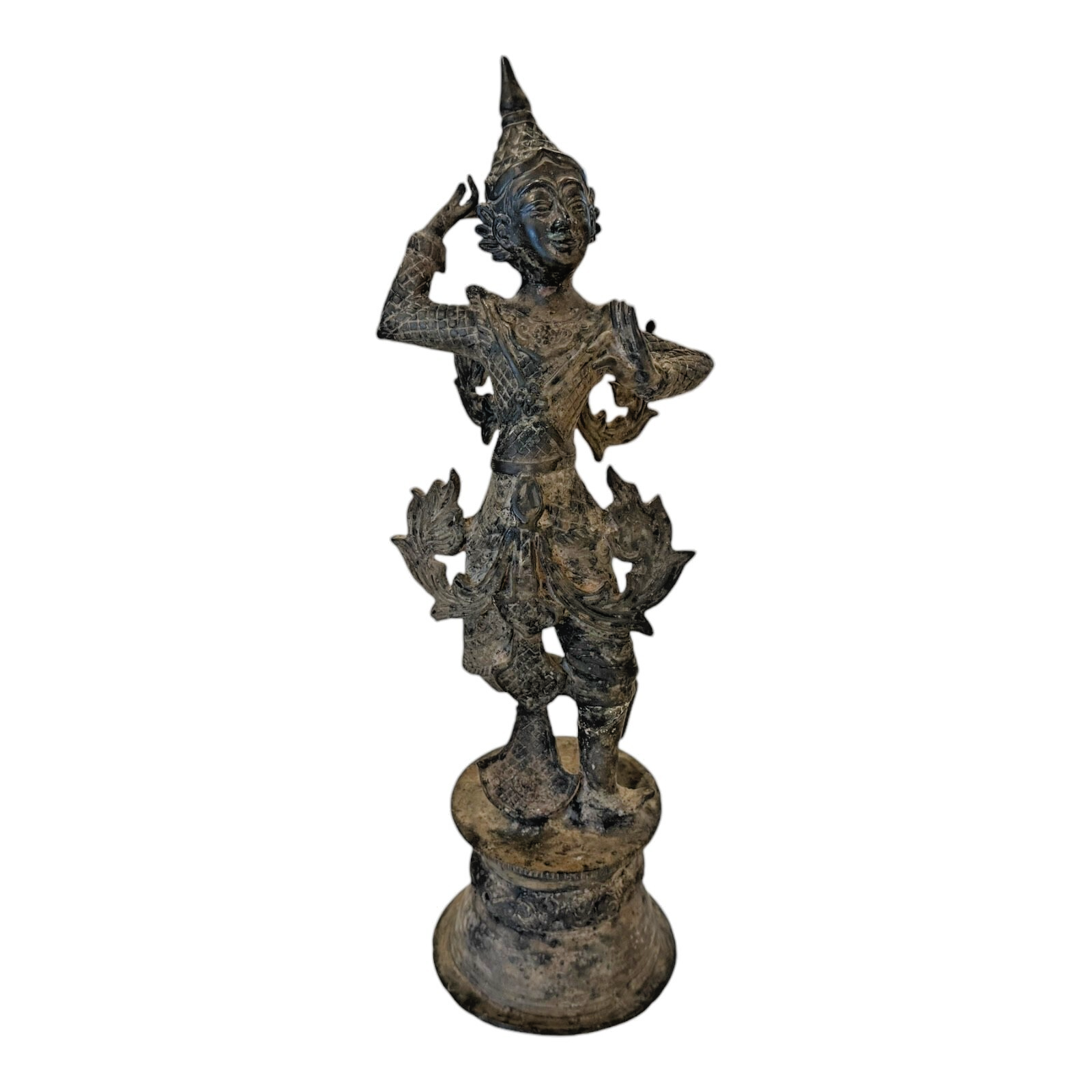 Antique Thai Hindu Bronze Dancing Deity Figurine Statue – Asian Temple Art