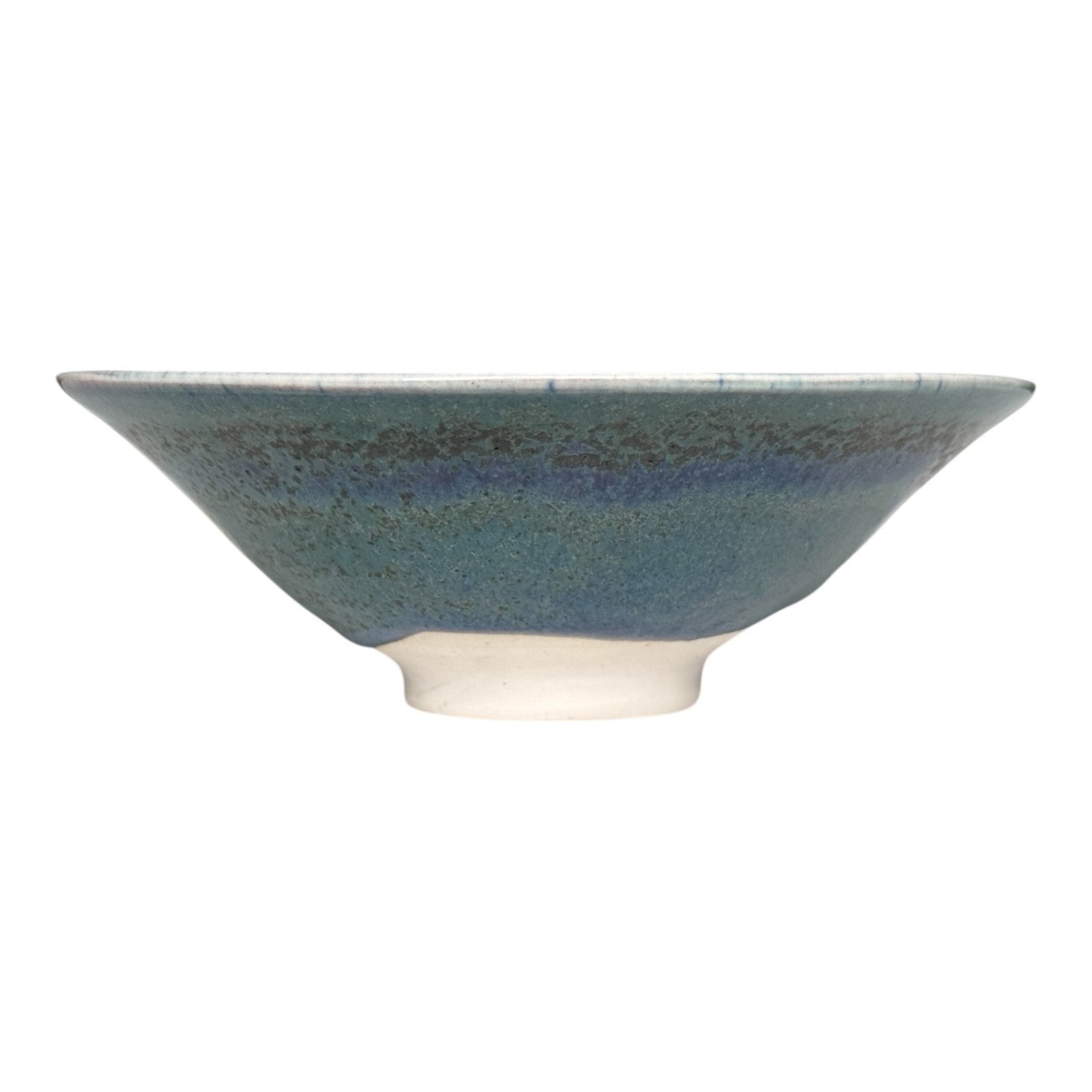 Vintage Japanese Makoto Yabe Studio Pottery Metallic Glaze Tea Bowl - Signed