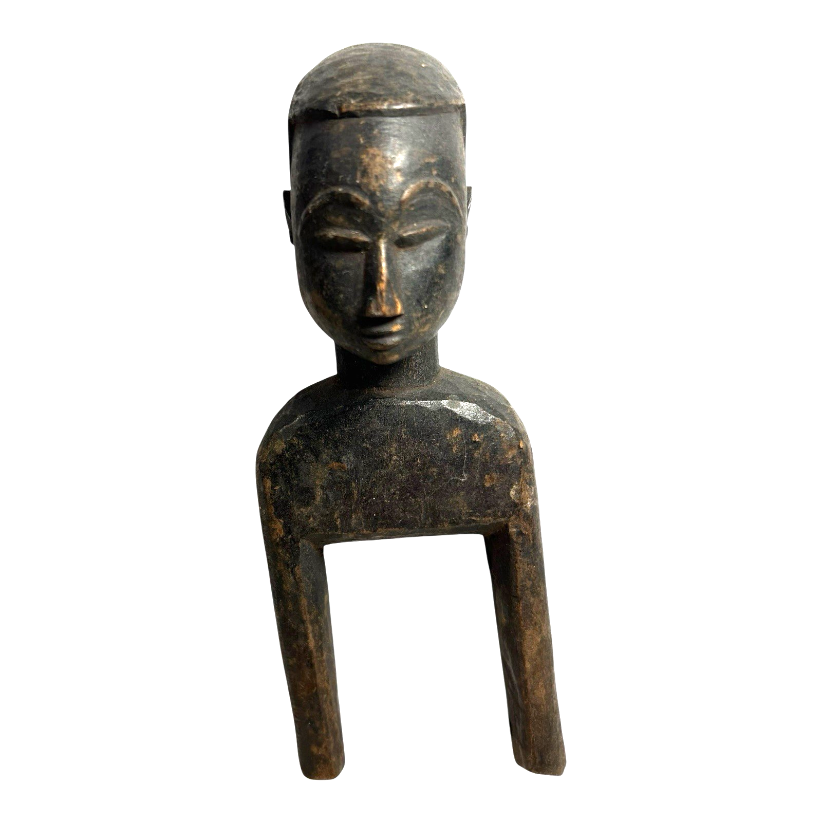 Antique Hand Carved African Baule Tribal Art Heddle Pulley